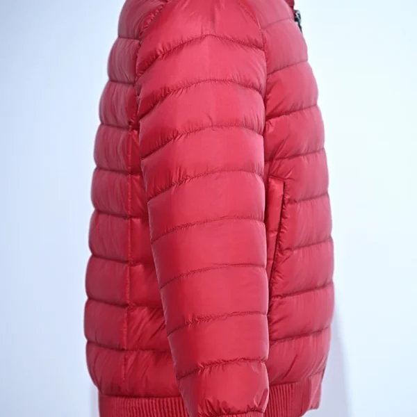 Kid’s Lightweight Red Crew Neck Down Jacket - Image 3