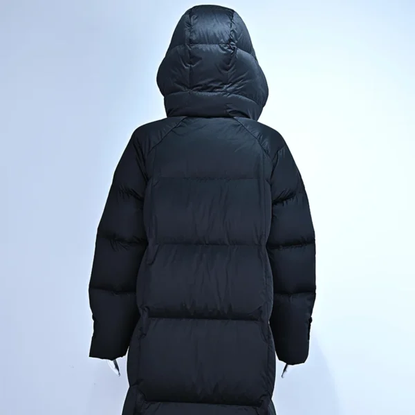 Black Down Jacket with Piped Edges - Image 2