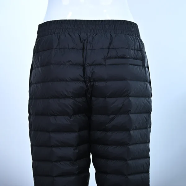 Black Insulated Down Pants for Cold Weather Protection - Image 4
