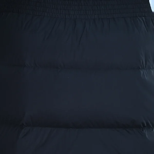 Black Quilted Down Skirt for Winter Layering - Image 4