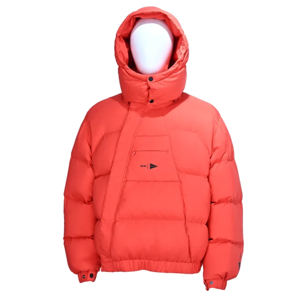 Boys’ Thick Red Hooded Down Jacket