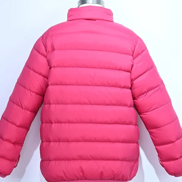 Girls’ Rose Pink Lightweight Down Jacket - Image 2