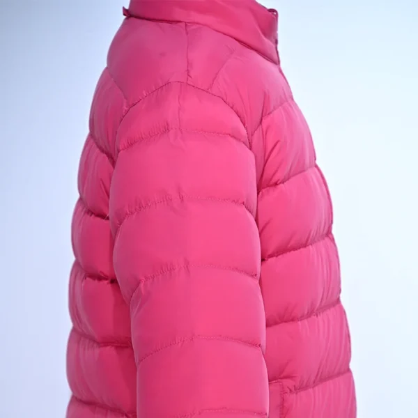 Girls’ Rose Pink Lightweight Down Jacket - Image 5
