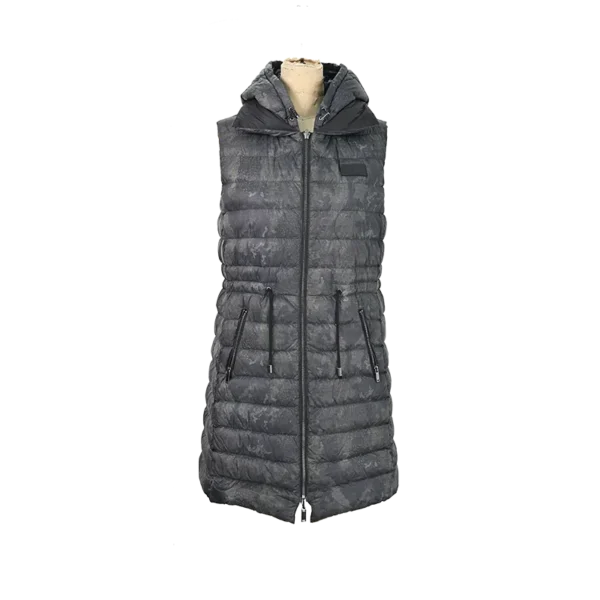 Women’s Long Camo Print Down Vest