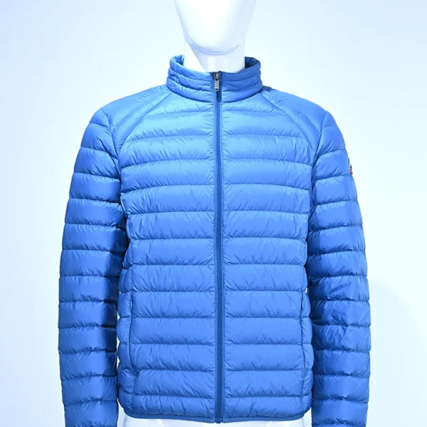 Men’s Blue Stand Collar Down Jacket
