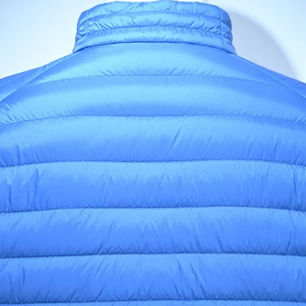 Men’s Blue Stand Collar Down Jacket - Image 5