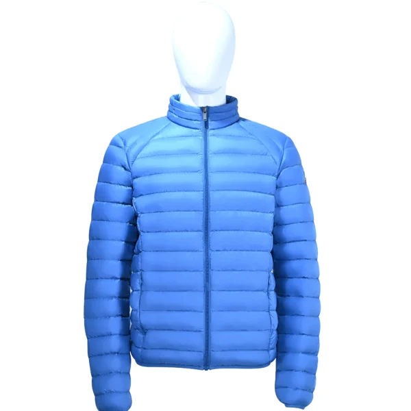 Men’s Blue Stand Collar Down Jacket