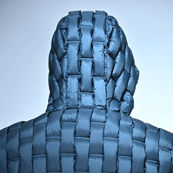 Men’s Woven Yoke Down Jacket with Hood - Image 4