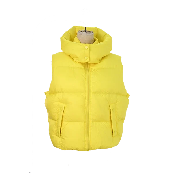 Women’s Thick Lemon Yellow Down Vest