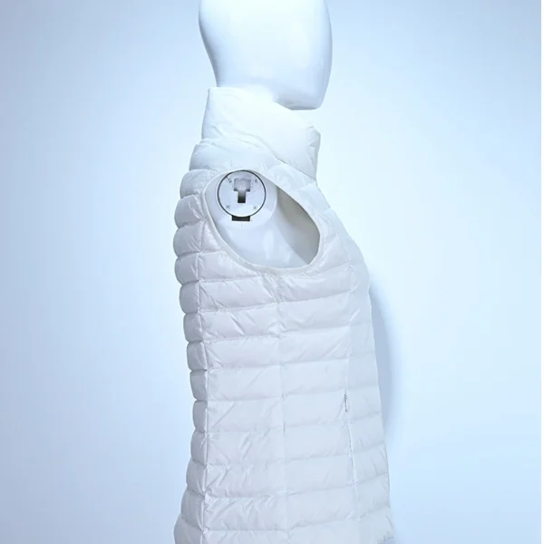 Women’s Lightweight White Packable Down Vest-5