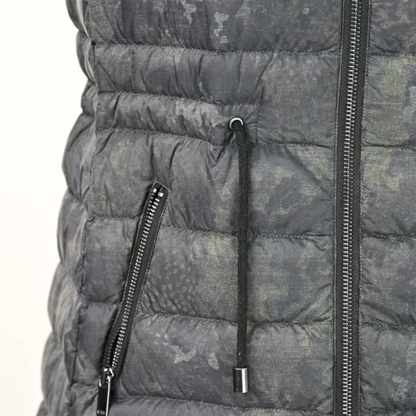 Women’s Long Camo Print Down Vest - Image 4