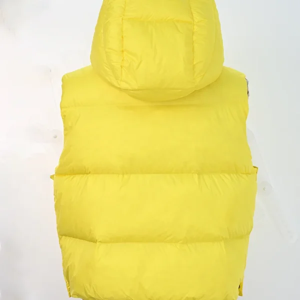 Women’s Thick Lemon Yellow Down Vest - Image 2