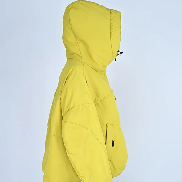 Yellow Seam-Sealed Hooded Down Jacket - Image 3