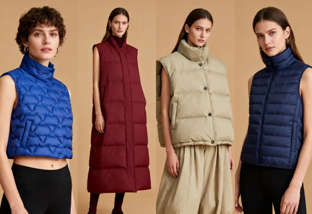 2025 women's down vest popular style